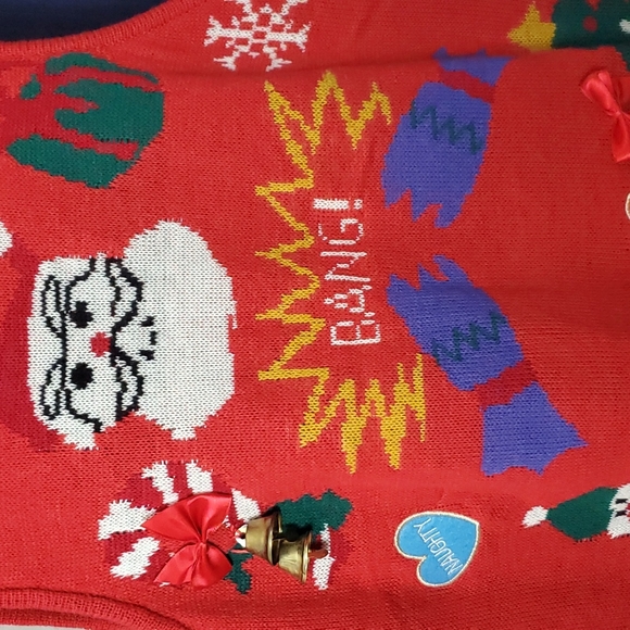 Merry Christmas Cardigan Size Large - Picture 10 of 13